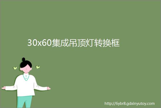 30x60集成吊顶灯转换框